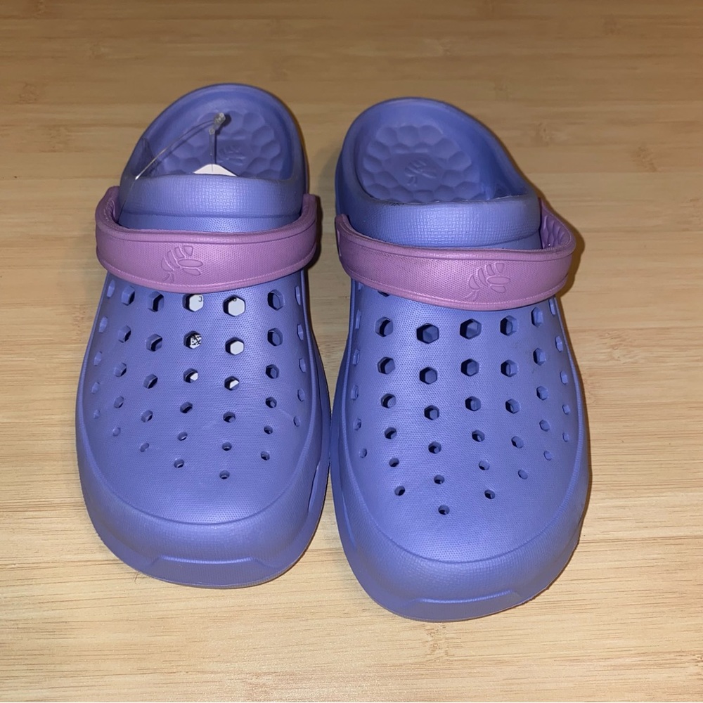 Kids Purple Foam Clog with Pink Strap